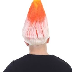 BC Unisex Adult & Kids Wig | Trolls Orange & White Wig | Premium Breathable Capless Cap