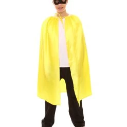 HPO Adult Men's Superhero Cape With Mask Set Costume | Multiple Color Options Halloween Costume