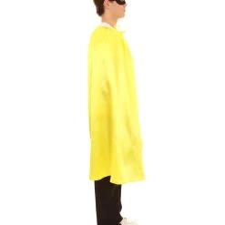 HPO Adult Men's Superhero Cape With Mask Set Costume | Multiple Color Options Halloween Costume