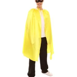 HPO Adult Men's Superhero Cape With Mask Set Costume | Multiple Color Options Halloween Costume