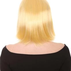 HPO Womens Actress Wig | Blonde Medium Bob Wig | Premium Breathable Capless Cap Men's 12 HPO Womens Actress Wig | Blonde Medium Bob Wig | Premium Breathable Capless Cap Men's