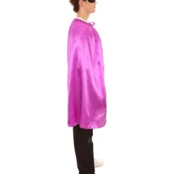 HPO Adult Women's Superhero Cape With Mask Set Cartoon Costume | Multiple Color Options Halloween Costume