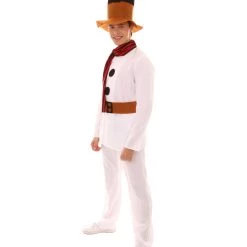 HPO Adult Men's Mr Snowman Costume | White Halloween Costume 10 HPO Adult Men's Mr Snowman Costume | White Halloween Costume