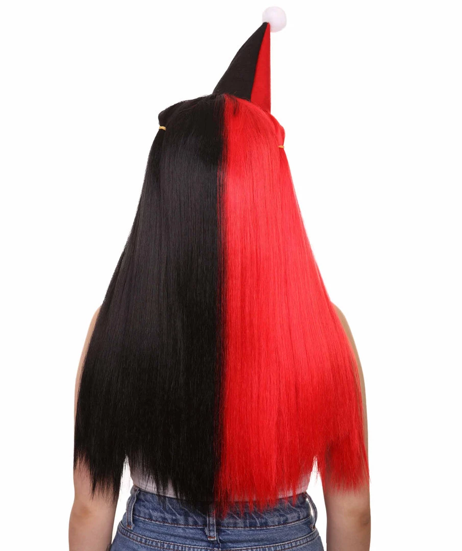 HPO Women's Womens Clown Girl Styles Wig With Hat | Character Cosplay Halloween Wig | Premium Breathable Capless Cap 4 HPO Women's Womens Clown Girl Styles Wig With Hat | Character Cosplay Halloween Wig | Premium Breathable Capless Cap