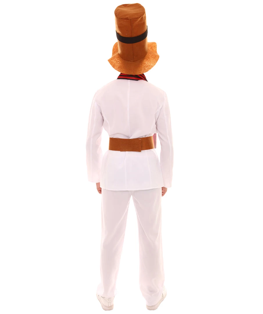 HPO Adult Men's Mr Snowman Costume | White Halloween Costume 5 HPO Adult Men's Mr Snowman Costume | White Halloween Costume