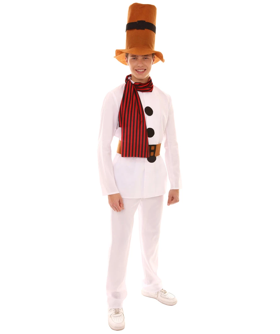 HPO Adult Men's Mr Snowman Costume | White Halloween Costume 7 HPO Adult Men's Mr Snowman Costume | White Halloween Costume