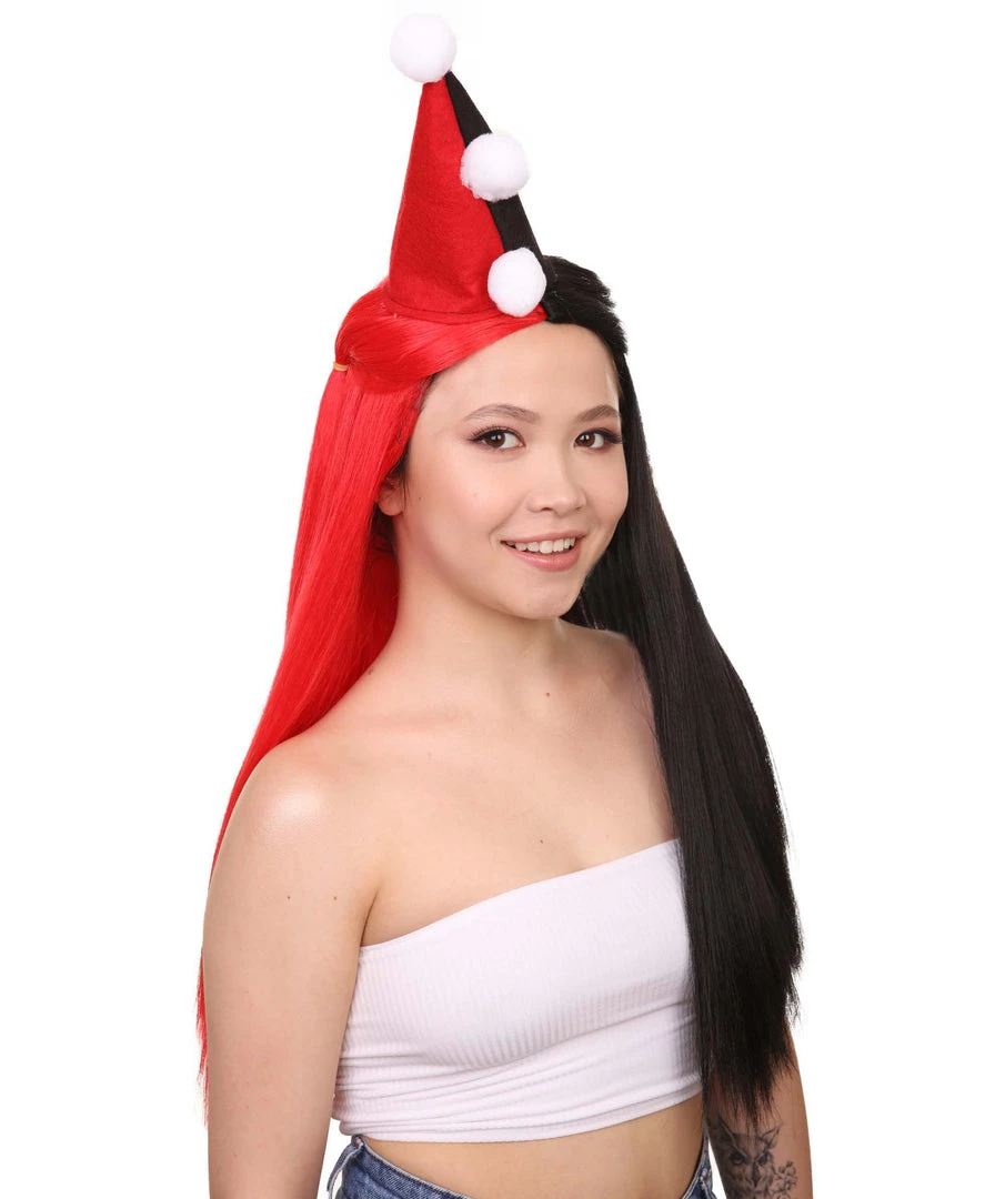 HPO Women's Womens Clown Girl Styles Wig With Hat | Character Cosplay Halloween Wig | Premium Breathable Capless Cap 6 HPO Women's Womens Clown Girl Styles Wig With Hat | Character Cosplay Halloween Wig | Premium Breathable Capless Cap