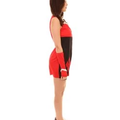 HPO Adult Women's Clubs Poker Dress Costume | Black And Red Cosplay Costume