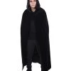 HPO Adult Men's Vampire Cape Costume | Black Halloween Costume