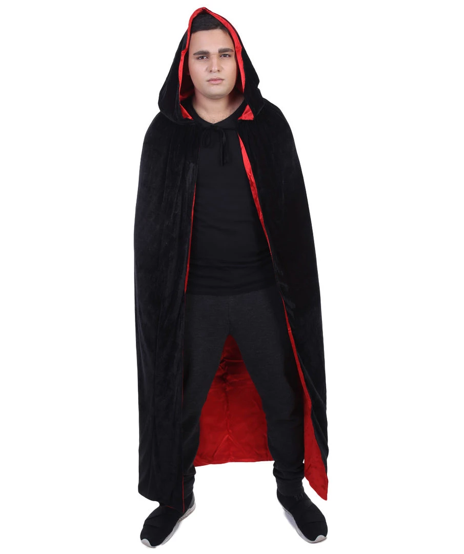 HPO Adult Men's Reversible Hooded Cape Costume | Multiple Color Option Cosplay Costume 2 HPO Adult Men's Reversible Hooded Cape Costume | Multiple Color Option Cosplay Costume