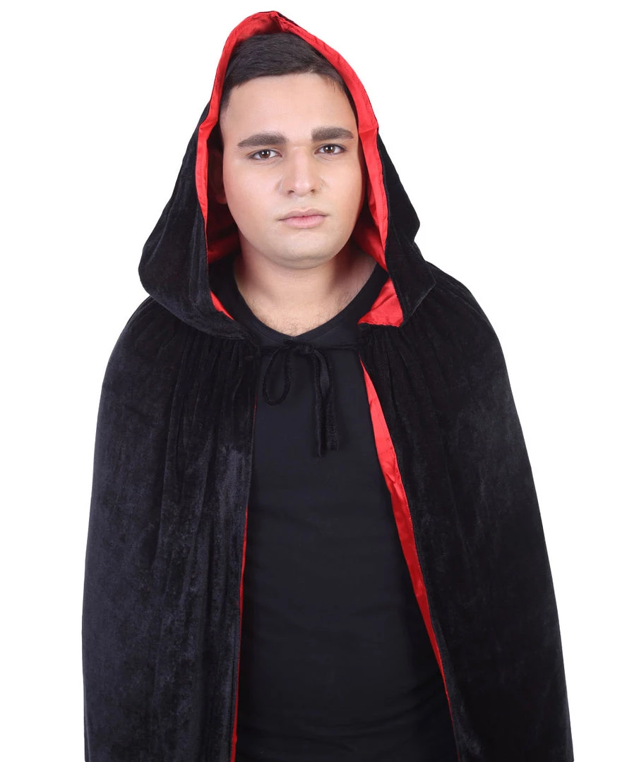 HPO Adult Men's Reversible Hooded Cape Costume | Multiple Color Option Cosplay Costume 5 HPO Adult Men's Reversible Hooded Cape Costume | Multiple Color Option Cosplay Costume