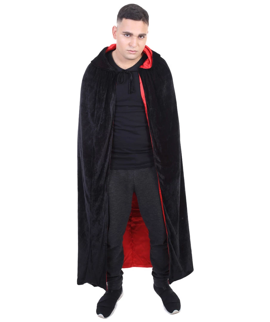HPO Adult Men's Reversible Hooded Cape Costume | Multiple Color Option Cosplay Costume 4 HPO Adult Men's Reversible Hooded Cape Costume | Multiple Color Option Cosplay Costume