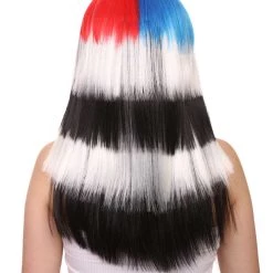 FLAGWIGS Women's South Korea Flag Sport Party Long Bob Wig | Premium Breathable Capless Cap 12 FLAGWIGS Women's South Korea Flag Sport Party Long Bob Wig | Premium Breathable Capless Cap