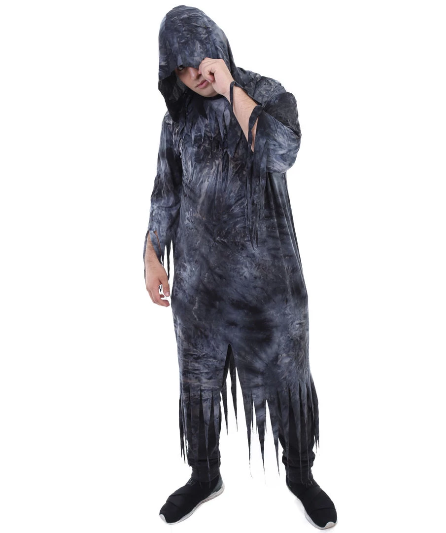 HPO Adult Men's Zombie Nightmare Scary Costume | Grey Halloween Costume 1 HPO Adult Men's Zombie Nightmare Scary Costume | Grey Halloween Costume