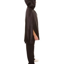 HPO Adult Men's Reversible Hooded Short Cape Costume | Multiple Color Options Halloween Costume