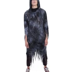 HPO Adult Men's Zombie Nightmare Scary Costume | Grey Halloween Costume 9 HPO Adult Men's Zombie Nightmare Scary Costume | Grey Halloween Costume
