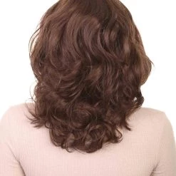 HPO Wavy Brown Chic Womens Wig | Cosplay Wig | Premium Breathable Capless Cap Men's 14 HPO Wavy Brown Chic Womens Wig | Cosplay Wig | Premium Breathable Capless Cap Men's