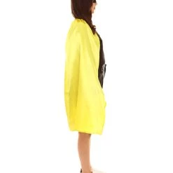 HPO Adult Women's Superhero Cape With Mask Set Cartoon Costume | Multiple Color Options Halloween Costume