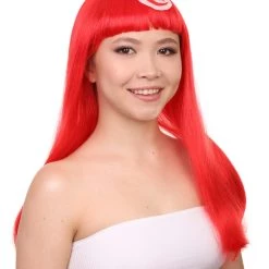 FLAGWIGS Tunisia Flag Sport Party Long Bob Wig | Premium Breathable Capless Cap