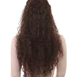 HPO Men's Womens Polynesian Princess Wig | Long Curly Wig | Premium Breathable Capless Cap 12 HPO Men's Womens Polynesian Princess Wig | Long Curly Wig | Premium Breathable Capless Cap