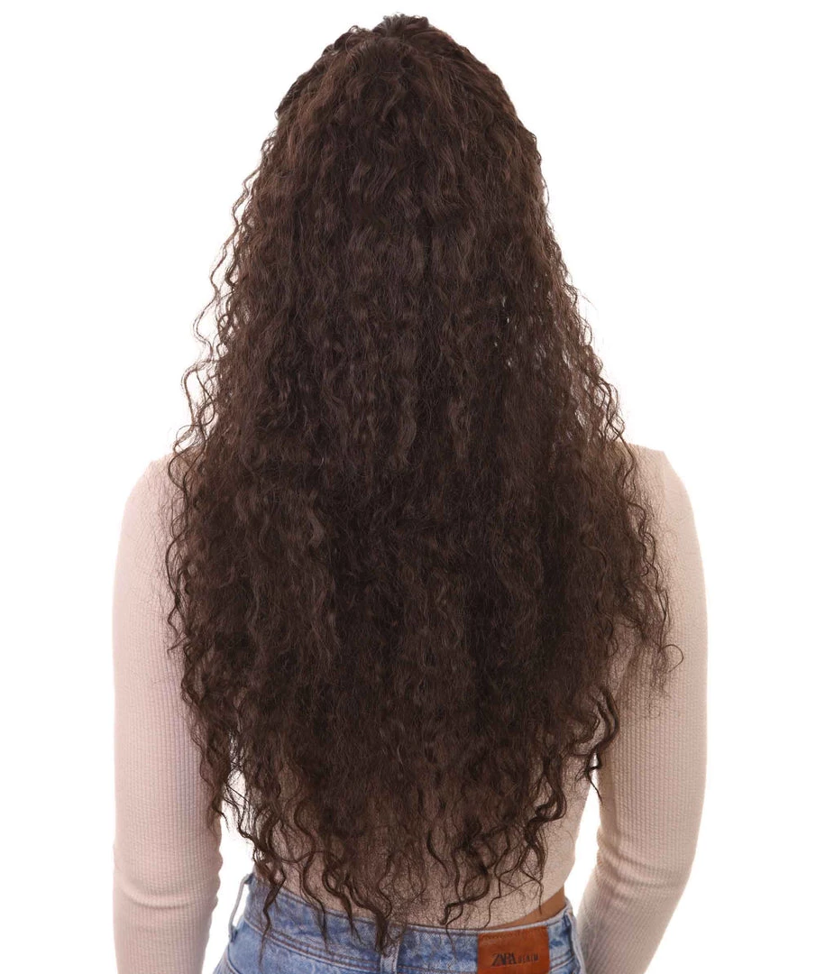 HPO Men's Womens Polynesian Princess Wig | Long Curly Wig | Premium Breathable Capless Cap 4 HPO Men's Womens Polynesian Princess Wig | Long Curly Wig | Premium Breathable Capless Cap