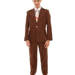 HPO 70's Rock Star | Powder Blue Suit With Dickie And Tie | Premium Halloween Costume | Multiple Color Options Men's 90 HPO 70's Rock Star | Powder Blue Suit With Dickie And Tie | Premium Halloween Costume | Multiple Color Options Men's