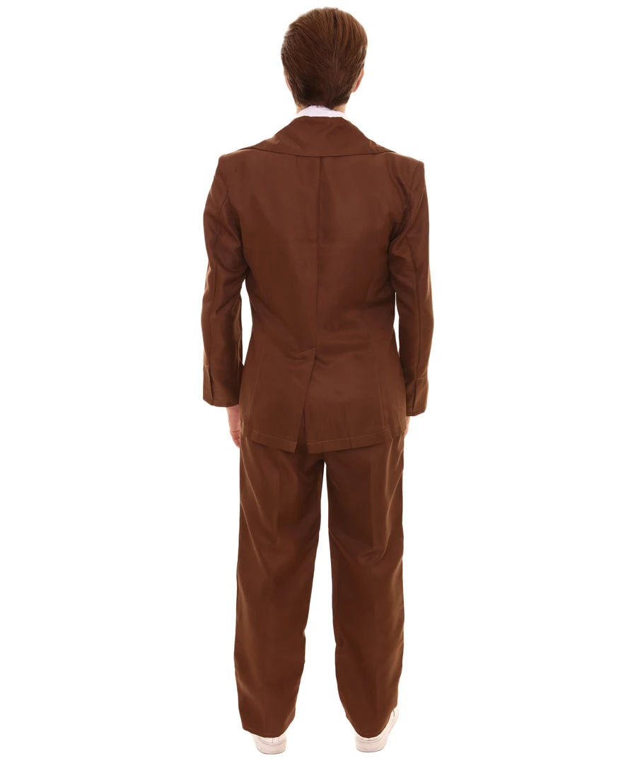 HPO 70's Rock Star | Powder Blue Suit With Dickie And Tie | Premium Halloween Costume | Multiple Color Options Men's 33 HPO 70's Rock Star | Powder Blue Suit With Dickie And Tie | Premium Halloween Costume | Multiple Color Options Men's