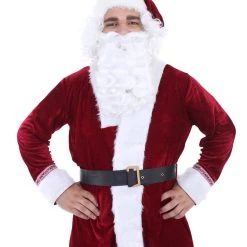 HPO Adult Men's Deluxe Classic Santa Claus Suit Costume | Multi Christmas Costume 10 HPO Adult Men's Deluxe Classic Santa Claus Suit Costume | Multi Christmas Costume