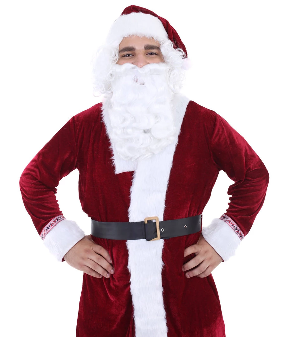 HPO Adult Men's Deluxe Classic Santa Claus Suit Costume | Multi Christmas Costume 3 HPO Adult Men's Deluxe Classic Santa Claus Suit Costume | Multi Christmas Costume
