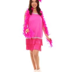 HPO Adult Women's 20's Flapper Costume | Fuchsia Cosplay Costume