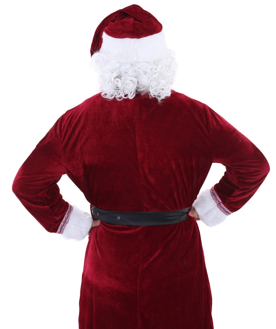 HPO Adult Men's Deluxe Classic Santa Claus Suit Costume | Multi Christmas Costume 5 HPO Adult Men's Deluxe Classic Santa Claus Suit Costume | Multi Christmas Costume