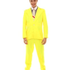 HPO 70's Rock Star | Powder Blue Suit With Dickie And Tie | Premium Halloween Costume | Multiple Color Options Men's 83 HPO 70's Rock Star | Powder Blue Suit With Dickie And Tie | Premium Halloween Costume | Multiple Color Options Men's