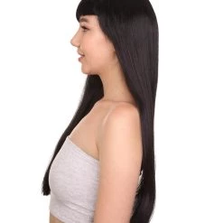 HPO Vampire Black Mens Wig | Horror Sexy Cosplay Party Halloween Wig | Premium Breathable Capless Cap Men's 11 HPO Vampire Black Mens Wig | Horror Sexy Cosplay Party Halloween Wig | Premium Breathable Capless Cap Men's