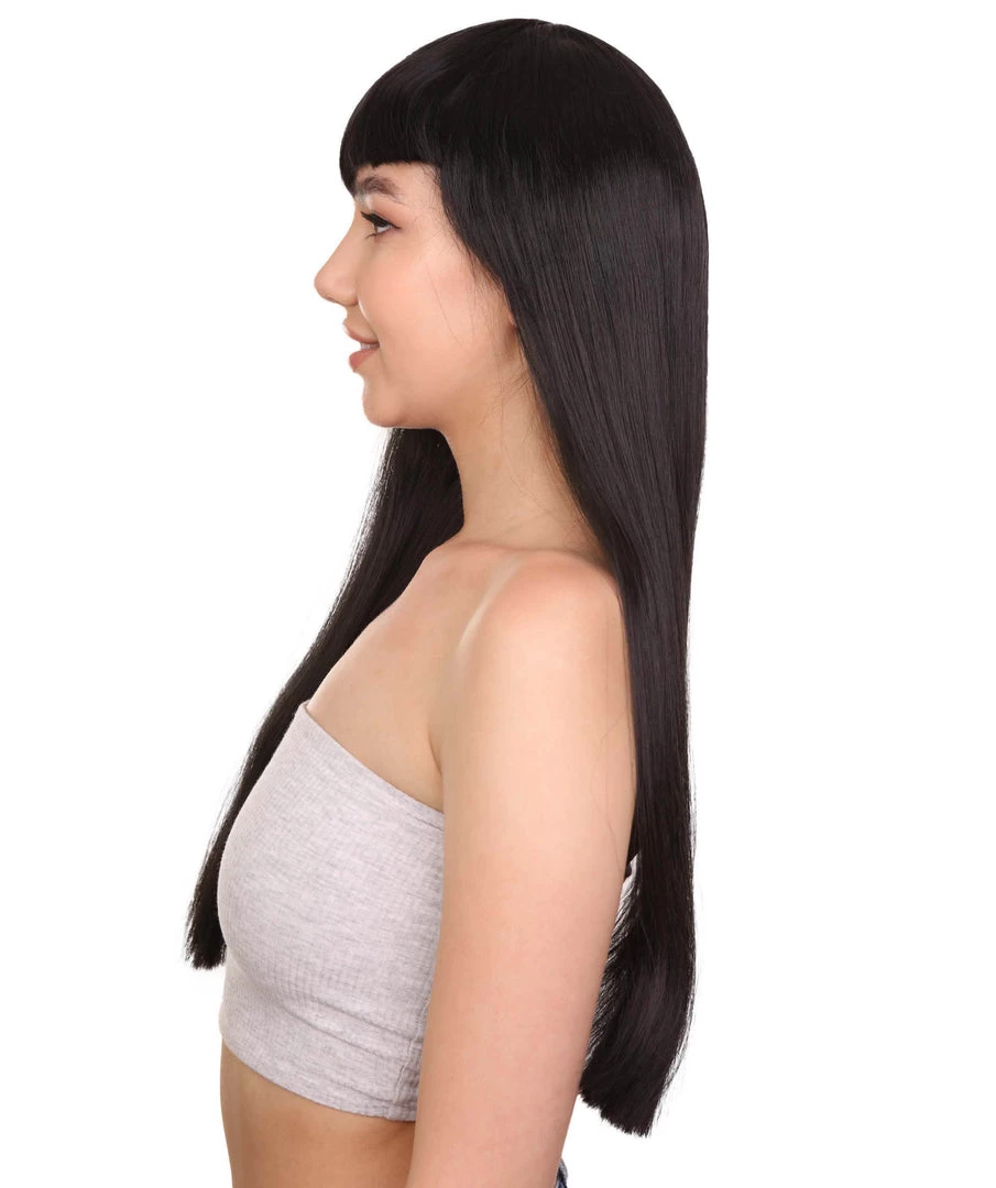 HPO Vampire Black Mens Wig | Horror Sexy Cosplay Party Halloween Wig | Premium Breathable Capless Cap Men's 3 HPO Vampire Black Mens Wig | Horror Sexy Cosplay Party Halloween Wig | Premium Breathable Capless Cap Men's