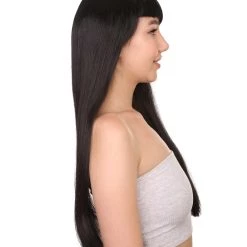 HPO Vampire Black Mens Wig | Horror Sexy Cosplay Party Halloween Wig | Premium Breathable Capless Cap Men's 13 HPO Vampire Black Mens Wig | Horror Sexy Cosplay Party Halloween Wig | Premium Breathable Capless Cap Men's