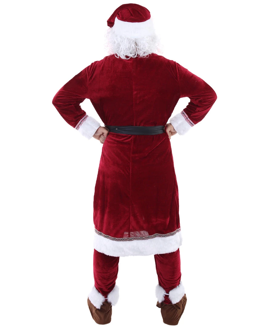 HPO Adult Men's Deluxe Classic Santa Claus Suit Costume | Multi Christmas Costume 6 HPO Adult Men's Deluxe Classic Santa Claus Suit Costume | Multi Christmas Costume