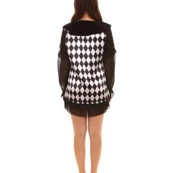 HPO Adult Women's Clown Costume | Black & White Cosplay Costume 12 HPO Adult Women's Clown Costume | Black & White Cosplay Costume