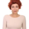 HPO Women's Womens Prisoner Red Short Red Wig | TV/Movie Wigs | Premium Breathable Capless Cap