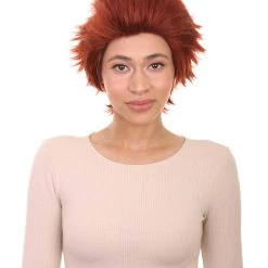 HPO Women's Womens Prisoner Red Short Red Wig | TV/Movie Wigs | Premium Breathable Capless Cap