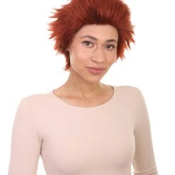 HPO Women's Womens Prisoner Red Short Red Wig | TV/Movie Wigs | Premium Breathable Capless Cap 14 HPO Women's Womens Prisoner Red Short Red Wig | TV/Movie Wigs | Premium Breathable Capless Cap