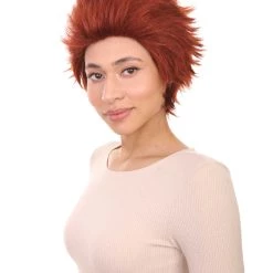 HPO Women's Womens Prisoner Red Short Red Wig | TV/Movie Wigs | Premium Breathable Capless Cap