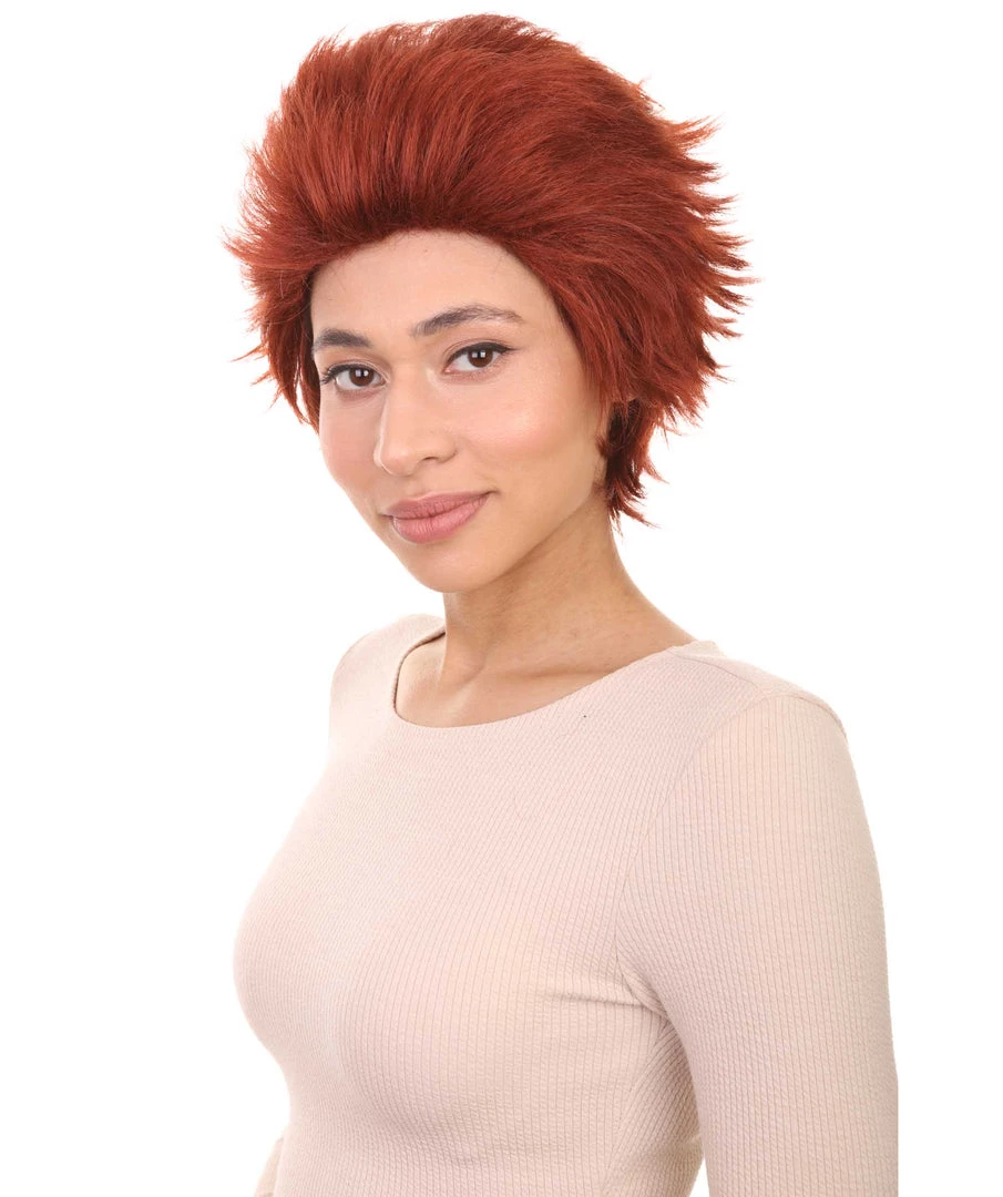 HPO Women's Womens Prisoner Red Short Red Wig | TV/Movie Wigs | Premium Breathable Capless Cap 2 HPO Women's Womens Prisoner Red Short Red Wig | TV/Movie Wigs | Premium Breathable Capless Cap