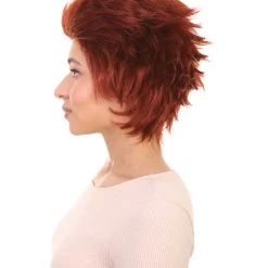 HPO Women's Womens Prisoner Red Short Red Wig | TV/Movie Wigs | Premium Breathable Capless Cap 11 HPO Women's Womens Prisoner Red Short Red Wig | TV/Movie Wigs | Premium Breathable Capless Cap