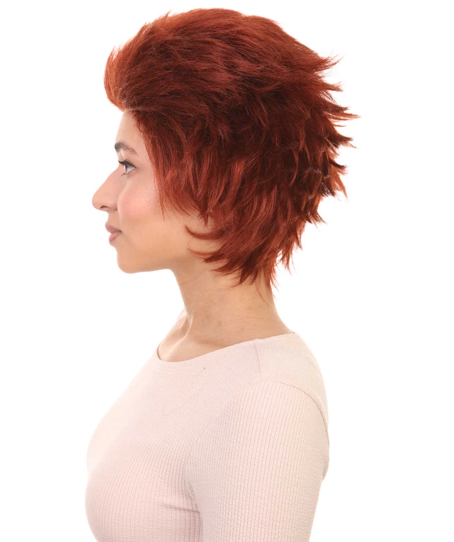 HPO Women's Womens Prisoner Red Short Red Wig | TV/Movie Wigs | Premium Breathable Capless Cap 3 HPO Women's Womens Prisoner Red Short Red Wig | TV/Movie Wigs | Premium Breathable Capless Cap