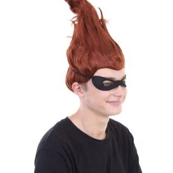 HPO Men's Superhero Family Villain Wig | Mens Wig With Mask Set | TV/Movie Wigs | Premium Breathable Capless Cap