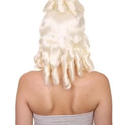 HPO Womens Colonial Ladies 18th Century Wig | Blonde Historical Wigs | Premium Breathable Capless Cap Women's 12 HPO Womens Colonial Ladies 18th Century Wig | Blonde Historical Wigs | Premium Breathable Capless Cap Women's