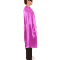 HPO Adult Men's Superhero Cape With Mask Set Costume | Multiple Color Options Halloween Costume