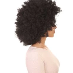 HPO Women Disco Afro Wig | Black Super Size Jumbo Wig Women's