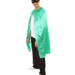 HPO Adult Men's Superhero Cape With Mask Set Costume | Multiple Color Options Halloween Costume