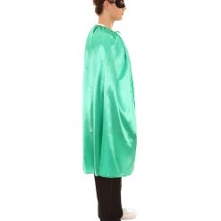 HPO Adult Men's Superhero Cape With Mask Set Costume | Multiple Color Options Halloween Costume